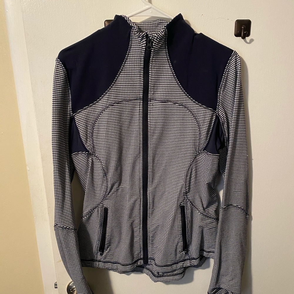 Navy Gingham Lululemon Jacket